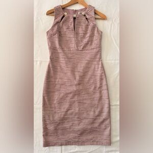 Eliza J Rose Pink Pencil Dress 6P for all Occasions, Accent with Stud Neckline